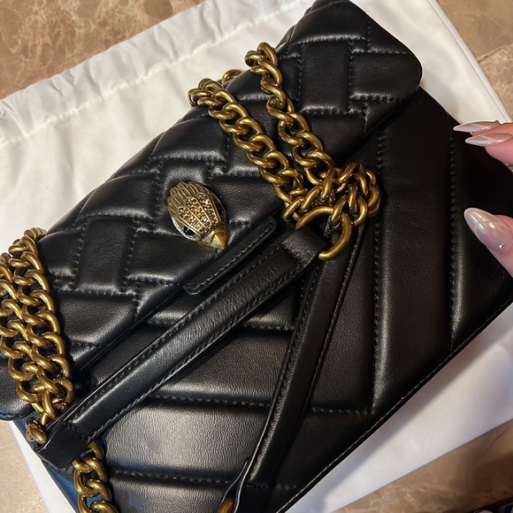 Kurt Geiger Black and Gold Bag - Picture 3 of 5